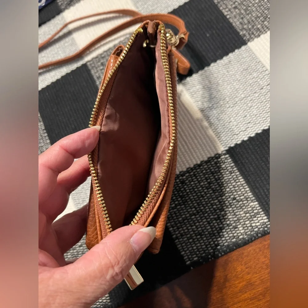 Vegan‎ Crossbody Brown Small Purse